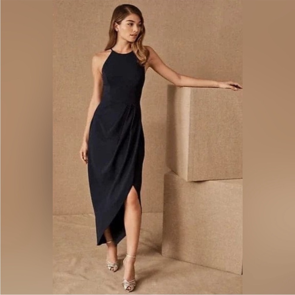 BHLDN navy size 10 Marceau tulip dress
